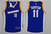 Golden State Warriors #11 Klay Thompson Blue Throwback Swingman Stitched Jersey,baseball caps,new era cap wholesale,wholesale hats